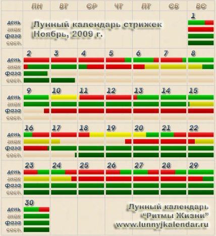 Дни Стрижек В Ноябре 2023 Года