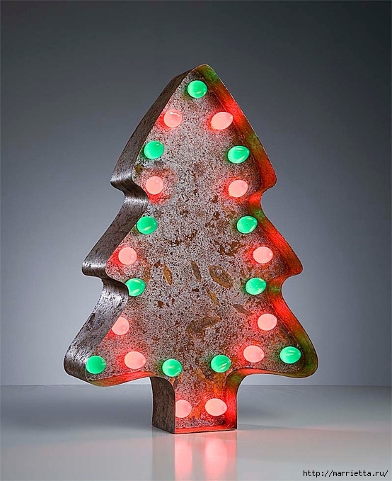 рождественская елка в винтажном интерьере (11) (554x679, 230Kb)