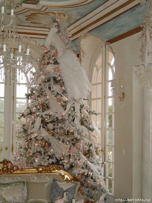 рождественская елка в винтажном интерьере (29) (524x700, 323Kb)