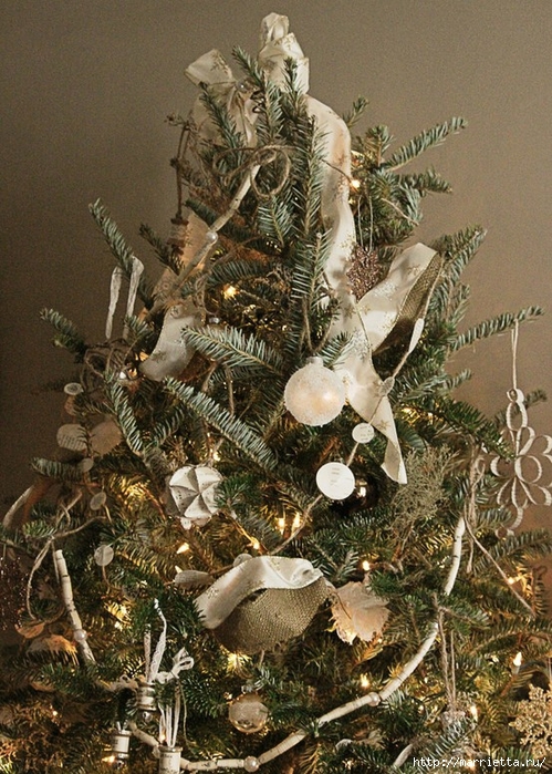 рождественская елка в винтажном интерьере (45) (499x700, 369Kb)