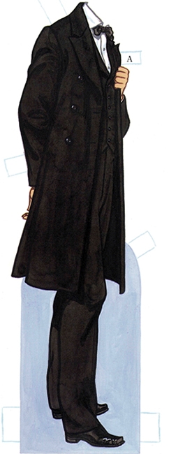Lincoln in black long frock coat (242x650, 90Kb)
