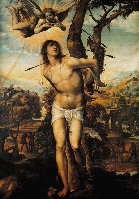 Bacci  Dzhovanni Antonio  Святой Себастьян  1525  Galleria Palatina (Palazzo Pitti), Florence (487x700, 117Kb)