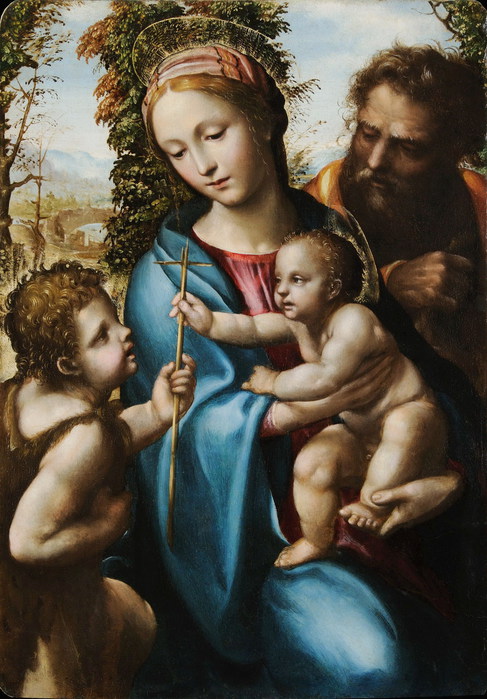 Sodoma  Holy Family with young Saint John (1525 - 1527) (487x700, 109Kb)