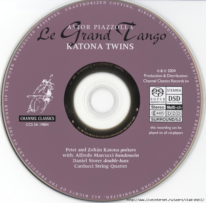 Piazzolla - Le Grand Tango - Katona Twins - disc (700x690, 336Kb)