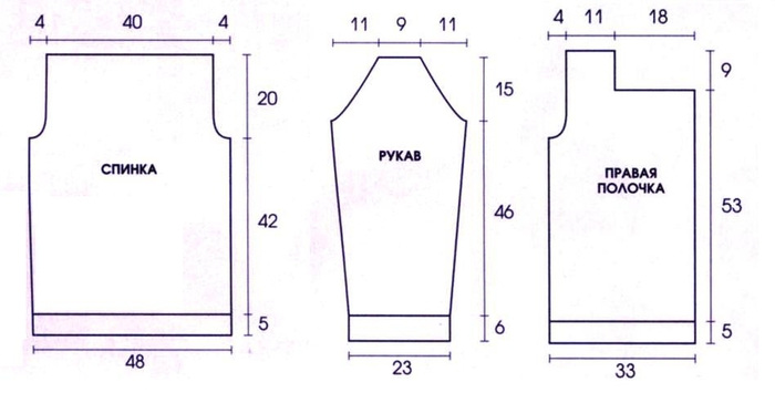 Три мужских жакета спицами. Описание (6) (700x364, 89Kb)