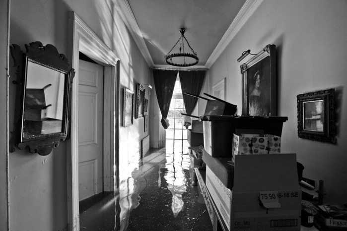 Свидетельства наводнения в Сомерсете