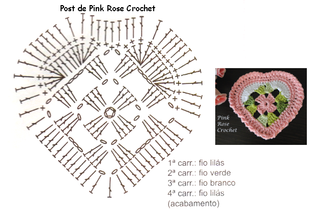 Сердечно-цветочные салфетки-валентинки крючком. Схема (3) (621x415, 196Kb)