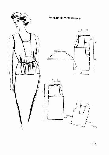 В книге собраны простейшие выкройки блузок,топ.