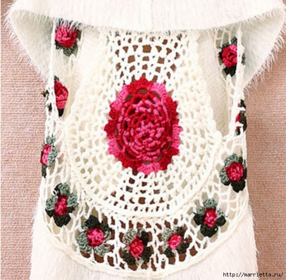 Роза на плече. Цветочная идея для вязаного пуловера (19) (572x561, 218Kb)