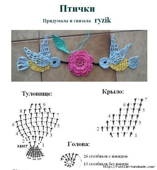 аппликация крючком - кролик и птички (3) (506x549, 113Kb)