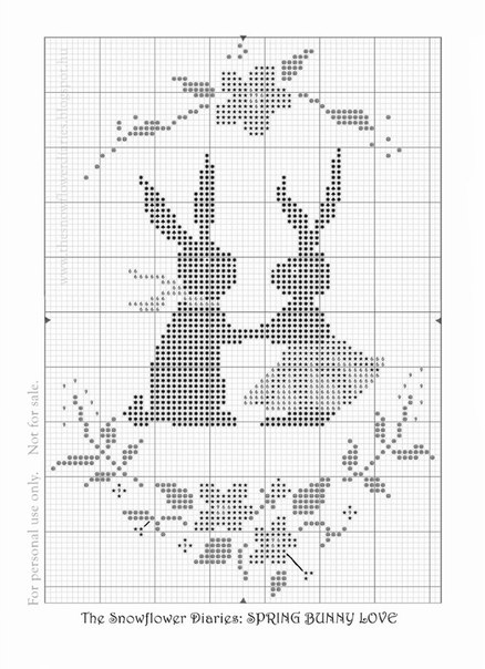 Пасхальная вышивка. Кролики (7) (438x604, 141Kb)