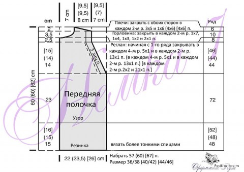 вязание спицами. жакет на молнии (6) (480x339, 102Kb)