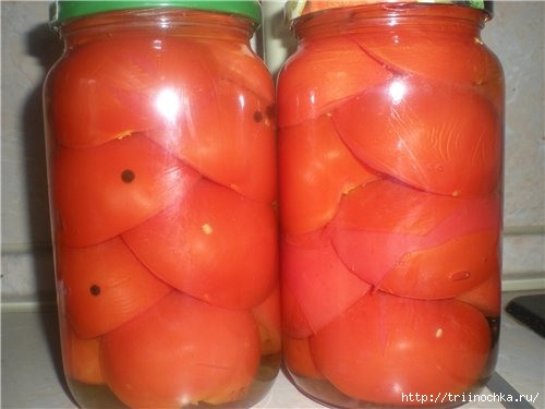 Вкуснющие помидоры, половинками!