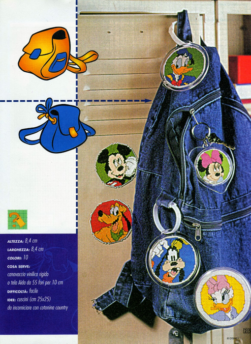 Микки Маус. Схемы вышивки для детских вещей (4) (510x700, 540Kb)
