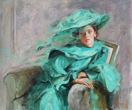 144O0424C-The-Lady-in-Green-30x36 (432x360, 157Kb)
