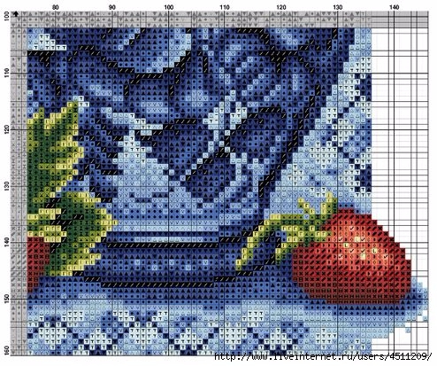 Вышивка на кухню гжель Вышивка на кухню гжель