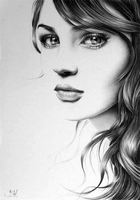 Ileana-Hunter--hudozhnik-risuyushhiy-karandashom (2) (490x700, 47Kb)
