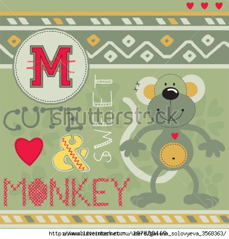 kc_rename.stock-vector-cute-monkey-background-vector-illustration-167886449 (450x470, 119Kb)