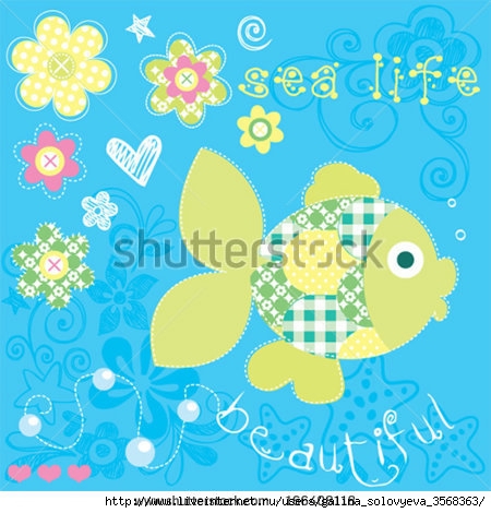 stock-vector-beautiful-fish-sea-flowers-vector-illustration-166408118 (450x470, 151Kb)