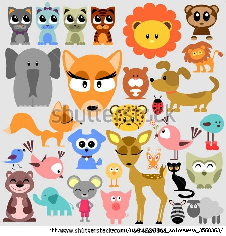 stock-vector-big-set-of-various-cute-animals-134023811 (450x470, 160Kb)