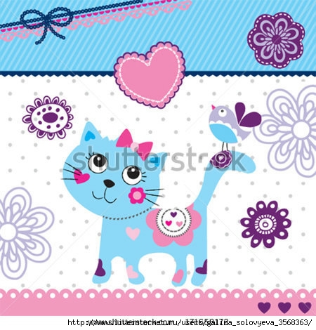 stock-vector-cute-little-cat-and-bird-invitation-card-vector-illustration-171658172 (450x470, 140Kb)