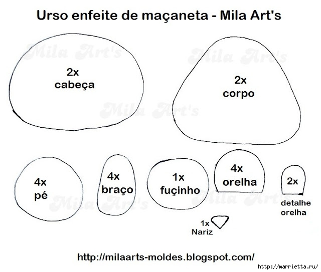 Подвески медвежата из фетра. Видео мастер-класс (2) (640x543, 115Kb)