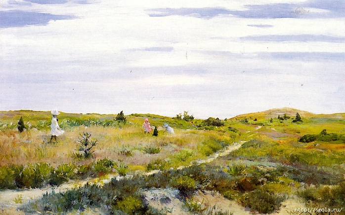 Chase_William_Merritt_Along_the_Path_at_Shinnecock (700x436, 278Kb)