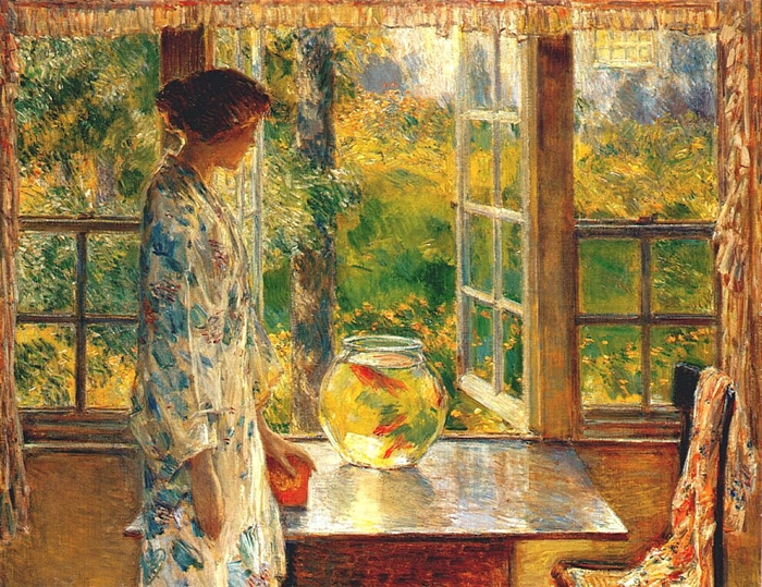 Childe Hassam 1859-1935 - American painter - The Impressionist Garden  (29) (700x539, 604Kb)