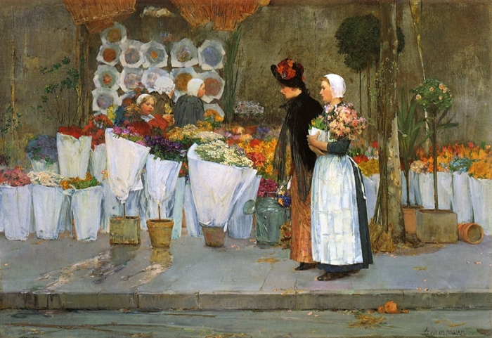 Childe Hassam 1859-1935 - American painter - The Impressionist Garden  (36) (700x481, 429Kb)