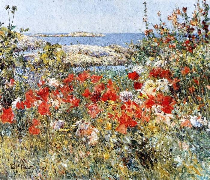 Childe Hassam 1859-1935 - American painter - The Impressionist Garden  (40) (700x598, 669Kb)