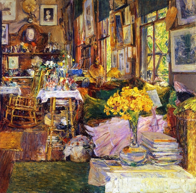 Childe Hassam 1859-1935 - American painter - The Impressionist Garden  (57) (640x628, 541Kb)