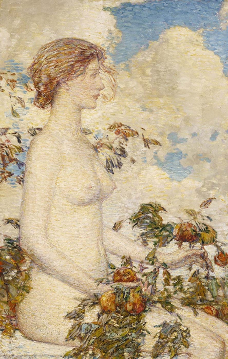 Childe Hassam 1859-1935 - American painter - The Impressionist Garden  (67) (444x700, 406Kb)