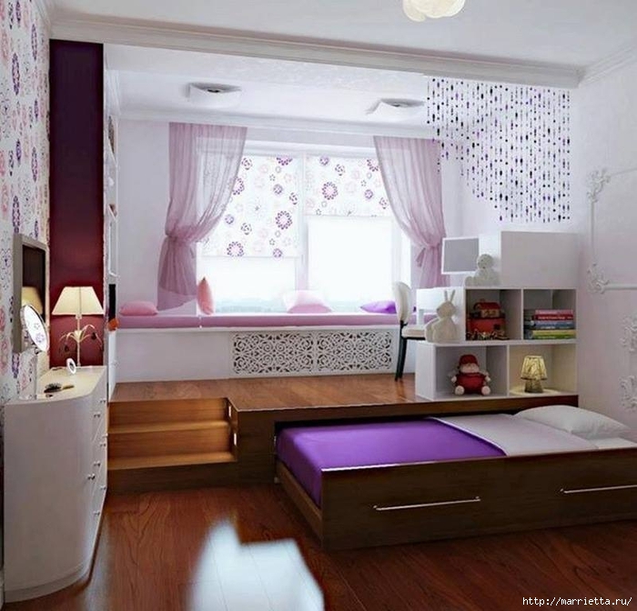 Дизайн интерьера. Детская комната (107) (700x672, 274Kb)