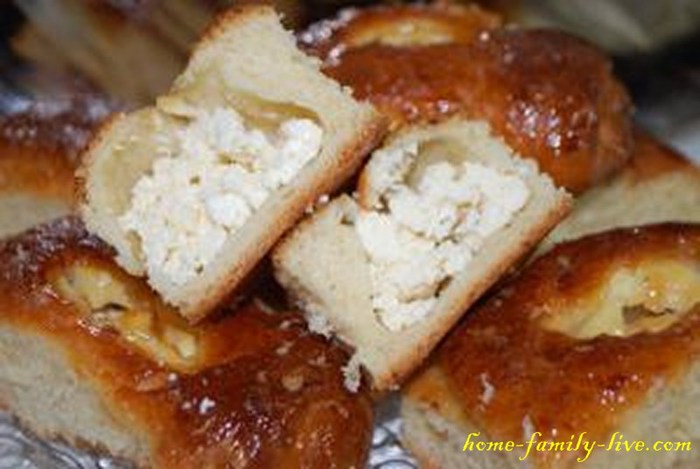 Булочки с творожной массой рецепты