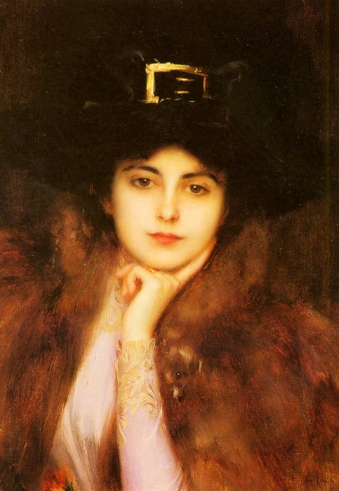 Portrait Of An Elegant Lady (483x700, 377Kb)
