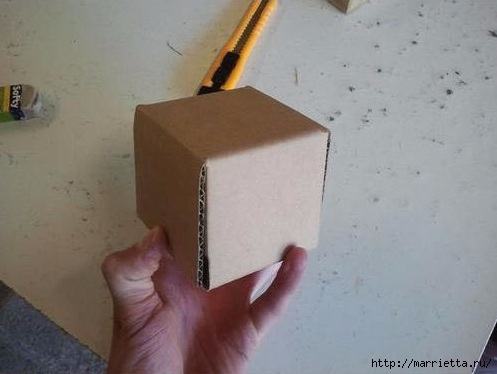 Коробочка-копилка из картона своими руками (4) (497x374, 82Kb)