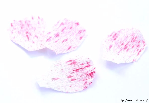 Розовые цветы - МАКИ из гофрированной бумаги (3) (600x414, 70Kb)