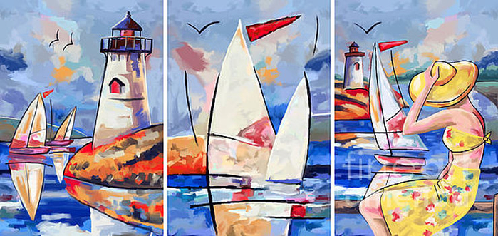 sailbouts-and-lighthouses-tim-gilliland (700x331, 369Kb)