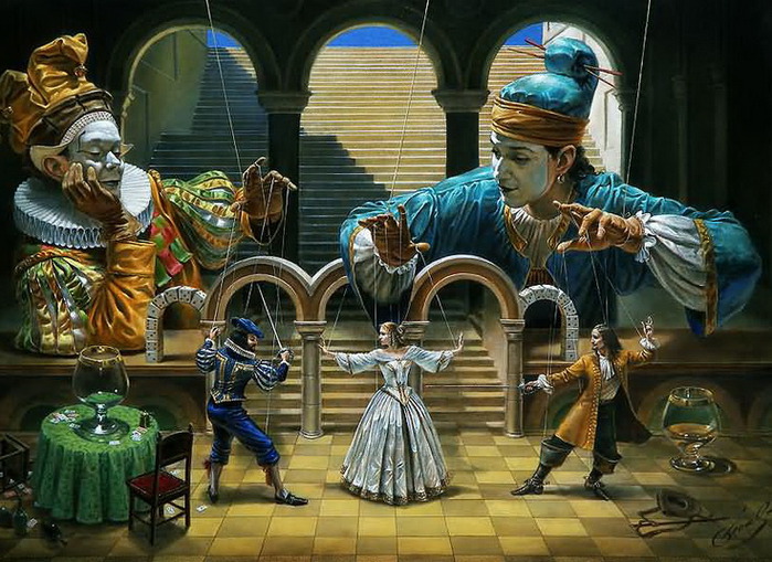 Художник Michael Cheval/Reality of Absurdity (699x509, 147Kb)