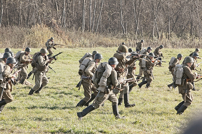 Военно-историческая реконструкция "На можайском направлении", 10 октября 2010 года.