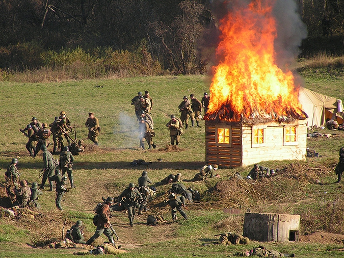 Военно-историческая реконструкция "На можайском направлении", 10 октября 2010 года.