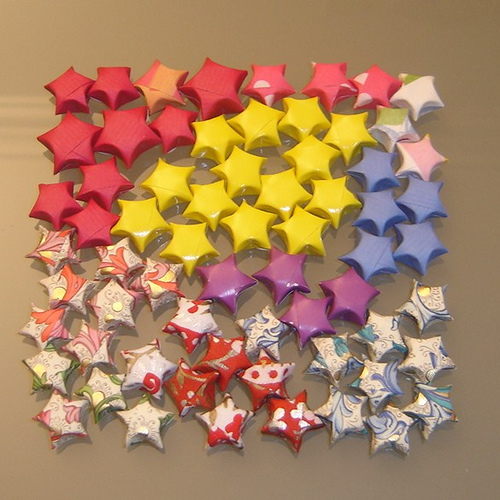 Оригами - звёздочки счастья! (500x500, 138Kb)