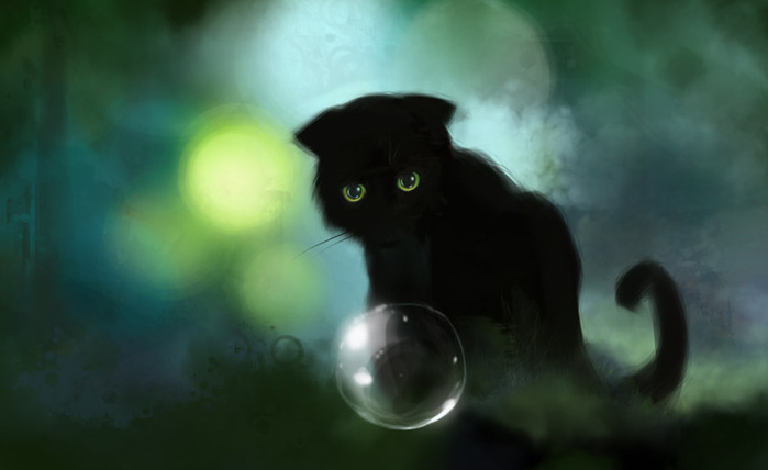 Чёрные кошки by Apofiss (699x428, 49Kb)