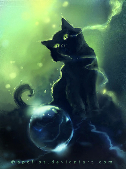 Чёрные кошки by Apofiss (524x698, 84Kb)
