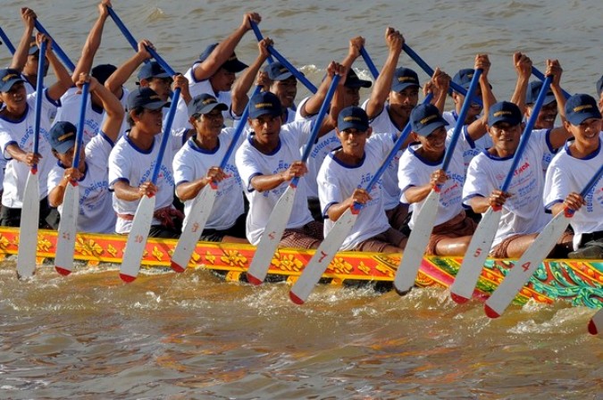 Фестиваль воды в Пномпене, 20 ноября 2010 года.