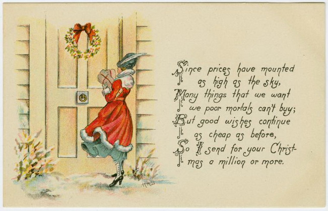 Vintage Christmas cards/Винтажные рождественские открытки (651x419, 103Kb)
