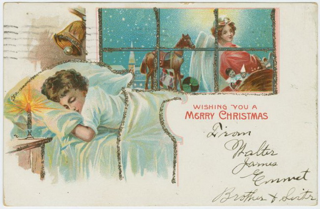 Vintage Christmas cards/Винтажные рождественские открытки (651x426, 113Kb)