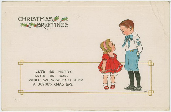 Vintage Christmas cards/Винтажные рождественские открытки (650x428, 75Kb)