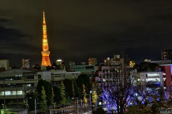Рождественский Токио Roppongi-Christmas-2010-015-G2860-600x399 (Tokyo Tower Christmas)