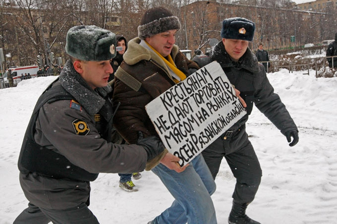 40 дней без Егора Свиридова, Кронштадский бульвар, Москва, 15 января 2011 года.